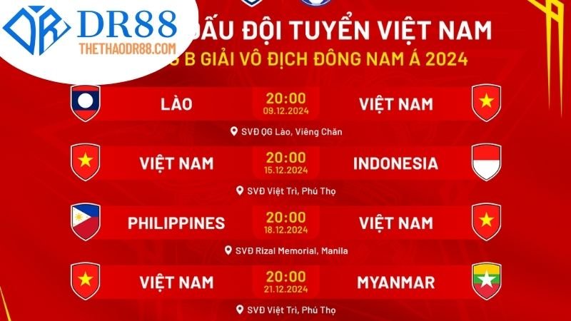 Lịch thi đấu DR88 – Xem lịch kèo thơm mỗi ngày